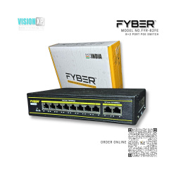 Fyber FYR-82FE 8Port 8+2 POE Network Switch