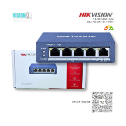 Hikvision DS-3E0505P-E/M 4 Port Gigabit Unmanaged PoE Switch