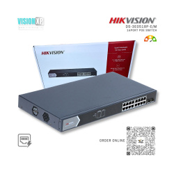 Hikvision DS-3E0518P-E/M 16 Port Gigabit Unmanaged PoE Switch